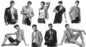 male photoshoot poses